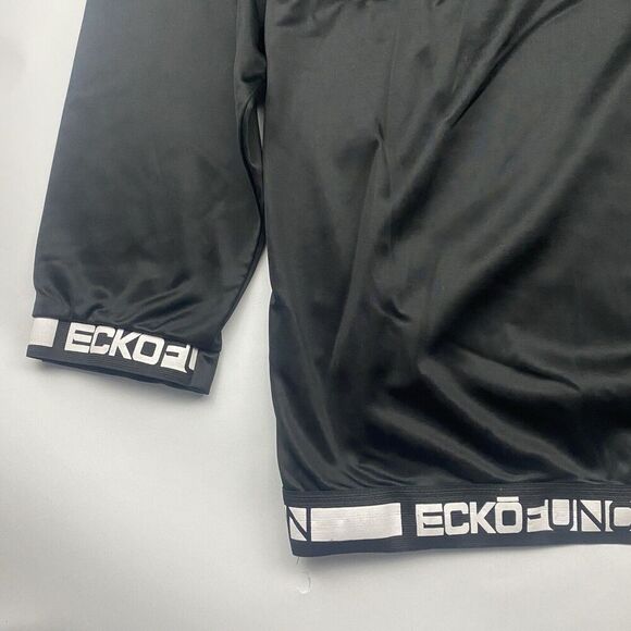 Ecko Function Black Gray Pullover Hoodie Drawstring Logo 4XL XXXXL Polyester - Picture 11 of 13